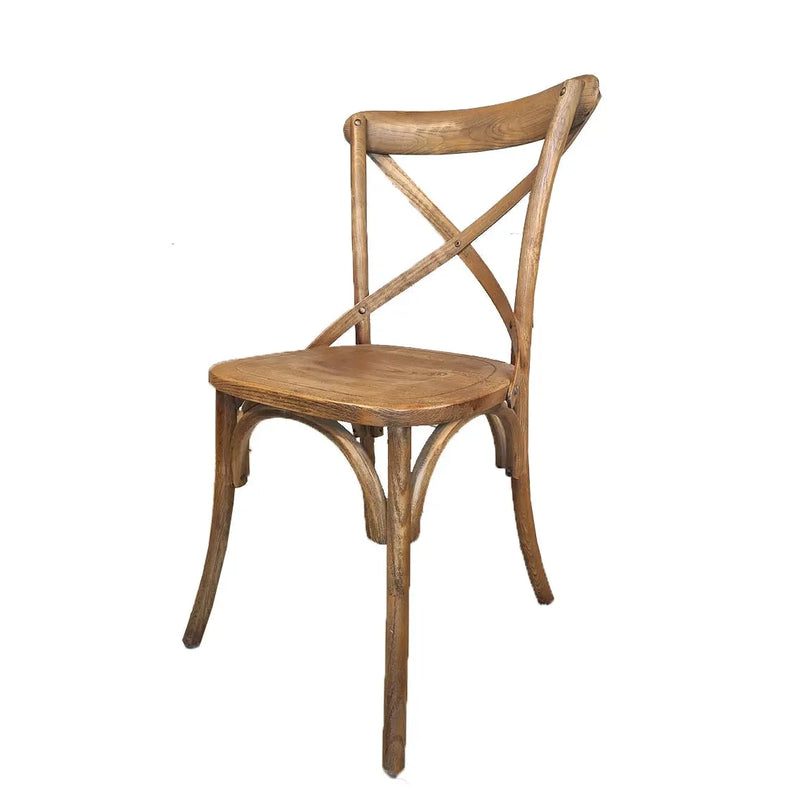 כסא לפינת אוכל איקס מושב עץ מלא Hootam