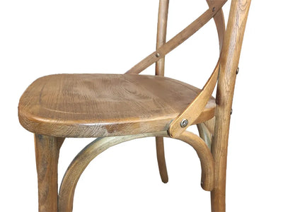 כסא לפינת אוכל איקס מושב עץ מלא Hootam