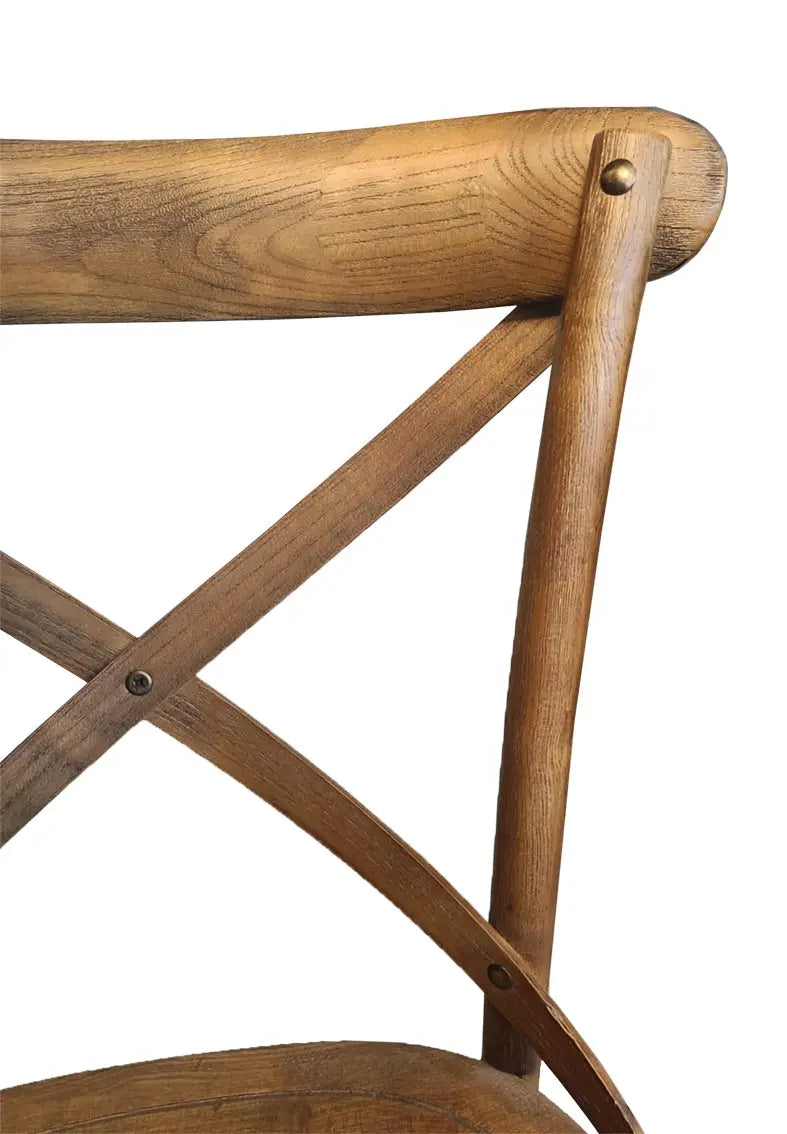 כסא לפינת אוכל איקס מושב עץ מלא Hootam
