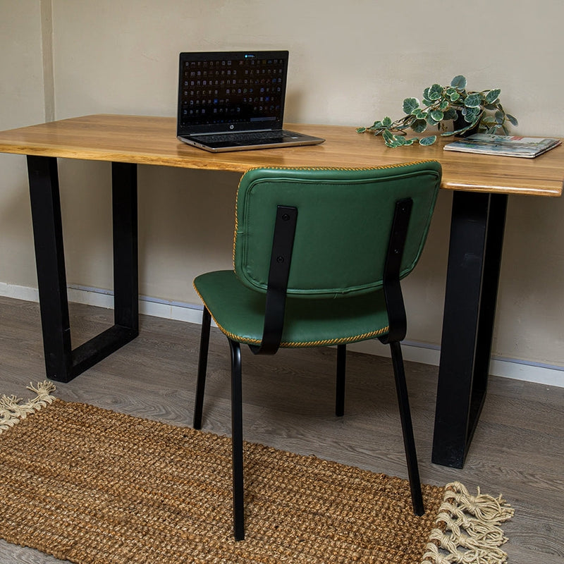 שולחן עבודה מעץ מעוצב מעץ אלון 1.6 מ&
