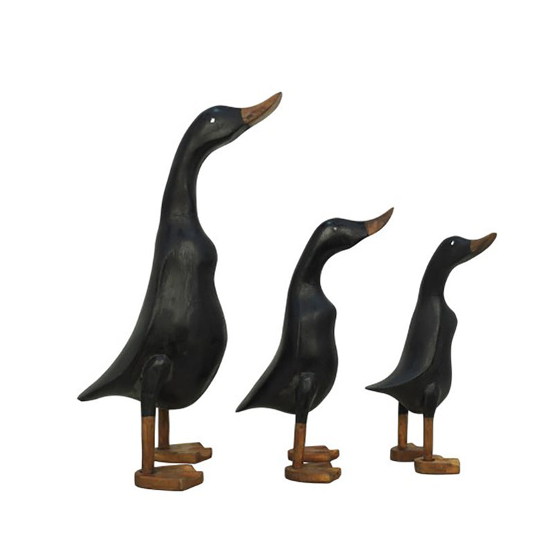 סט שלושה ברווזים מעץ